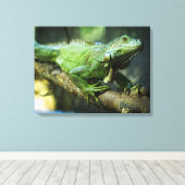 Toile Iguane vert (Insitu (Plancher de Bois))
