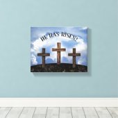 Toile Il A Risqué 3 Croix Robustes (Insitu (Plancher de Bois))