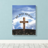 Toile Il Est Devenu Un Ciel De Croix Robuste (Insitu (Plancher de Bois))