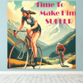 Toile Il Est Temps De Le Faire Souffrir De Cyclisme (Insitu (Plancher de Bois))