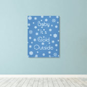 Toile Il fait froid dehors (Insitu (Plancher de Bois))