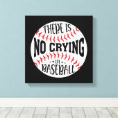Toile Il n'y a pas de larmes au baseball (Insitu (Plancher de Bois))
