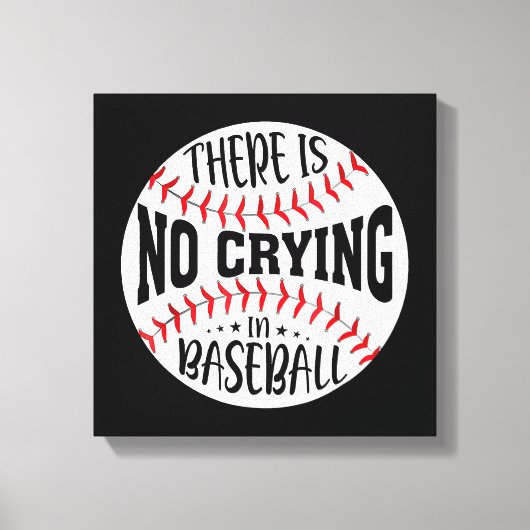 Toile Il n'y a pas de larmes au baseball (Recto)