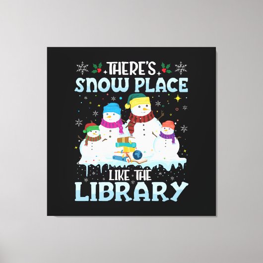 Toile Il n'y a pas d'endroit comme la bibliothèque de No (Recto)