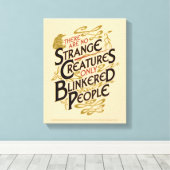 Toile Il N'Y A Pas D'Étrange Créatures (Insitu (Plancher de Bois))