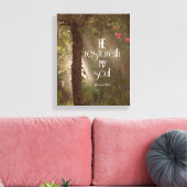 Toile Il restorera mon âme Bible Verse Écriture (Insitu(Salon))