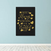 Toile il y a toujours quelque chose à remercier (Insitu (Plancher de Bois))