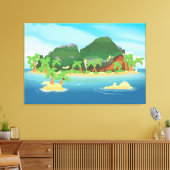 Toile Île au trésor tropical (Insitu(Salon))