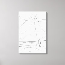 Île de Jeju Coloriage Minimaliste Mignon