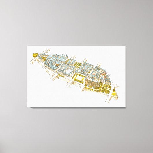 Toile Ile-de-la-Cite. Paris France (Recto)