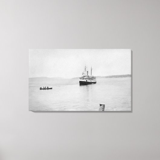 Toile Ile de Lopez, WA - Ferry de Rosalie San Juan (Recto)