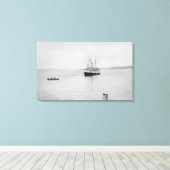 Toile Ile de Lopez, WA - Ferry de Rosalie San Juan (Insitu (Plancher de Bois))