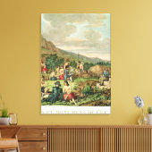 Toile Île de Pâques et monuments (Insitu(Salon))