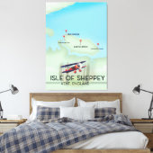 Toile île de Sheppey Kent Angleterre affiche de voyage (Insitu(Chambre))