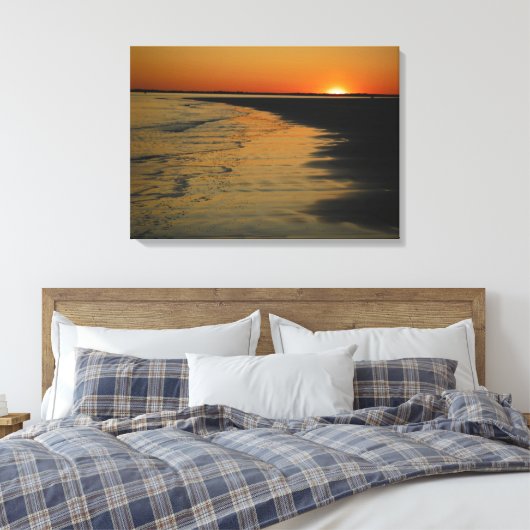 Toile Île de Sullivan, coucher du soleil de Caroline du  (Insitu(Chambre))
