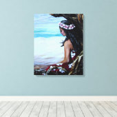 Toile Île fille (Insitu (Plancher de Bois))