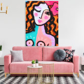 Toile Île fille peinture numérique Abstraite (Insitu(Salon))