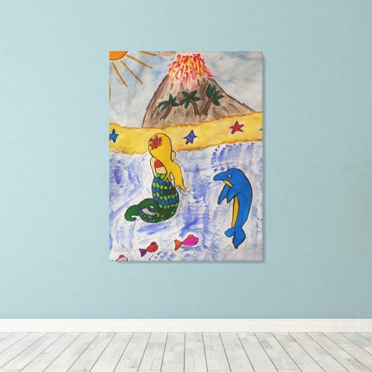 Toile Île Mermaid (Insitu (Plancher de Bois))