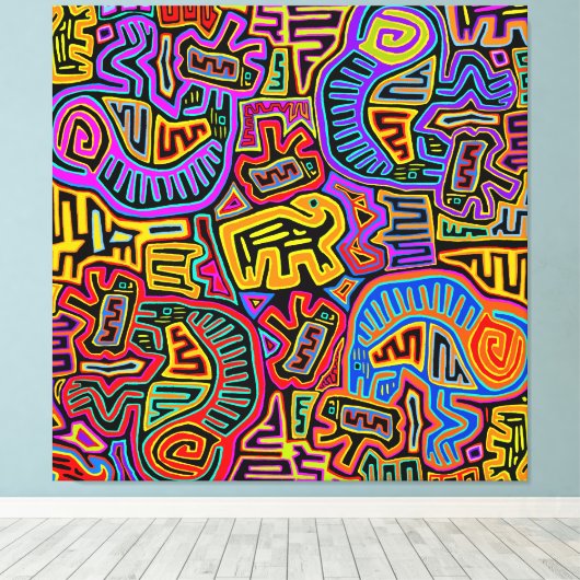 Toile Île Mola Collage (Insitu (Plancher de Bois))