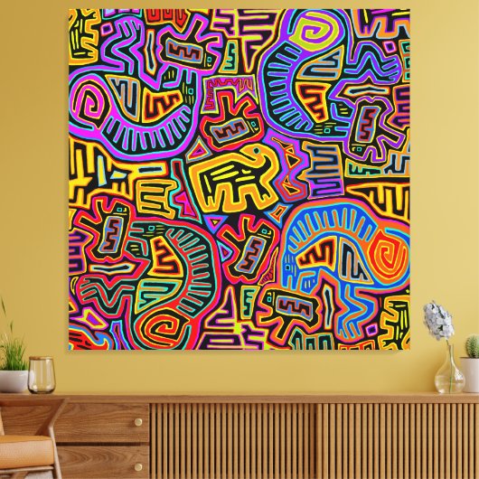 Toile Île Mola Collage (Insitu(Salon))