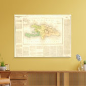 Toile Île Saint-Domingue ou Haïti (Insitu(Salon))