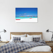 Toile Île Tropicale Avec Plage De Sable Avec Palmiers (Insitu(Chambre))
