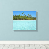 Toile Île tropicale de Rangiroa (Insitu (Plancher de Bois))