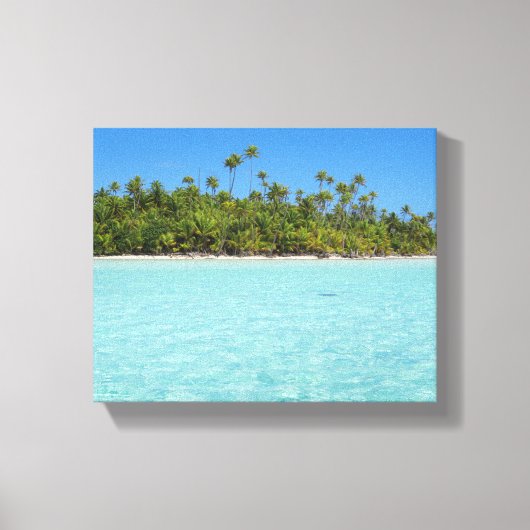 Toile Île tropicale de Rangiroa (Recto)