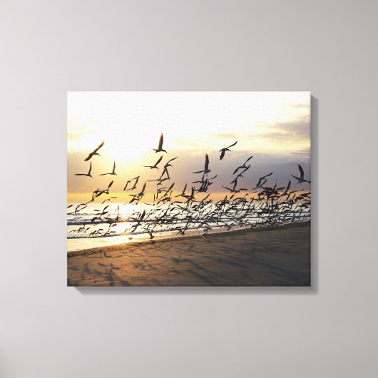 Toile Île Tybee - Troupeau du matin (Recto)