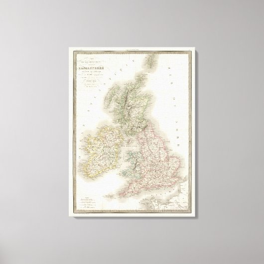 Toile Iles Basique - Îles britanniques (Recto)