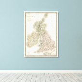 Toile Iles Basique - Îles britanniques (Insitu (Plancher de Bois))