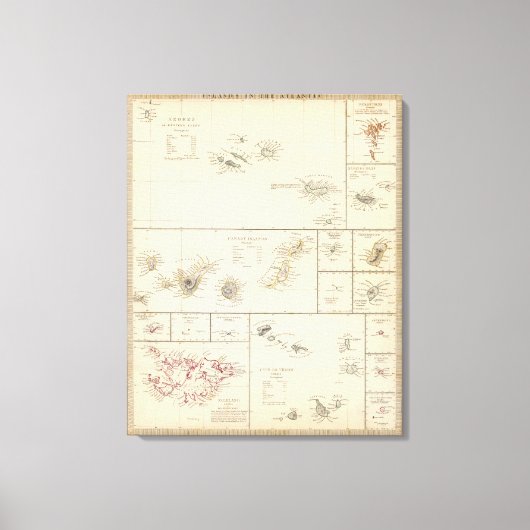 Toile Îles de l'Atlantique (Recto)