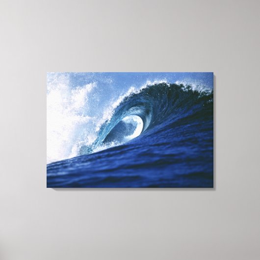 Toile Îles Fidji, Tavarua, Cloudbreak. Une vague (Recto)