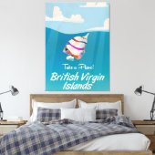 Toile Îles Vierges britanniques Vacances Vintages Poster (Insitu(Chambre))