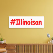 Toile "#Illinoisan " Joli design. Commandez dès maintena (Insitu(Salon))