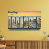 Toile IllinoisGrandes lettres ScènesIllinois 2 (Insitu(Salon))