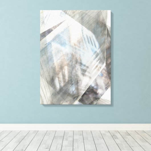 Toile Illusion à facettes IV (Insitu (Plancher de Bois))