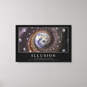 Toile Illusion : Citation inspirée