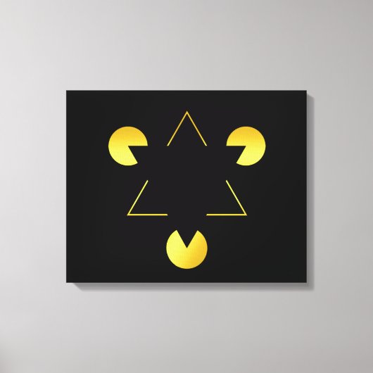 Toile illusion de l'étoile dorée (Recto)