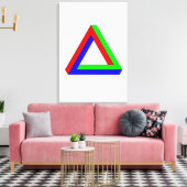 Toile illusion du triangle optique (Insitu(Salon))