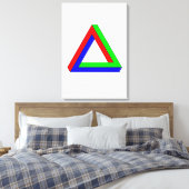 Toile illusion du triangle optique (Insitu(Chambre))