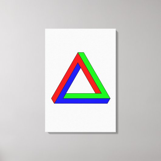 Toile illusion du triangle optique (Recto)