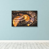 Toile Illusion numérique de distorsion spatiale (Insitu (Plancher de Bois))