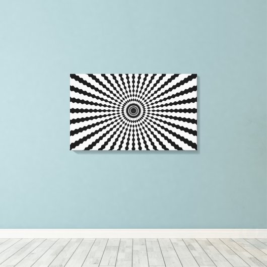 Toile Illusion optique (Insitu (Plancher de Bois))