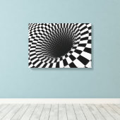 Toile Illusion optique (Insitu (Plancher de Bois))