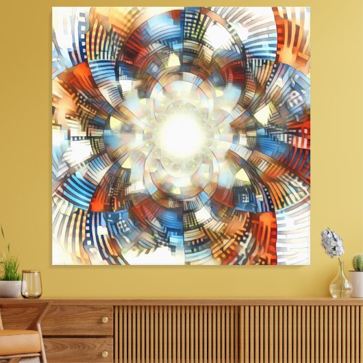 Toile Illusion optique (Insitu(Salon))