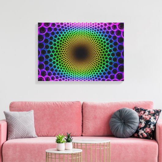 Toile Illusion optique (Insitu(Salon))