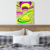 Toile illusion optique colorée (Insitu(Chambre))