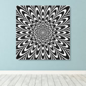 Toile Illusion optique noir et blanc (Insitu (Plancher de Bois))
