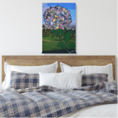 Toile Illusion optique : Une floraison dans Dolores Park (Insitu(Chambre))